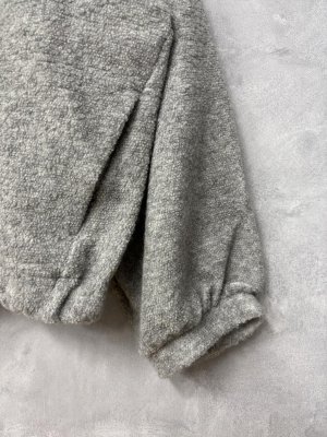 画像2: grin　ボアバルーンカーディガン　　920；グレー　サイズ；2 (2)