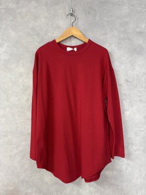 画像1: YARRA 　ナチュラルソフト天竺ロングカットソー　　40；レッド　　FREE (1)