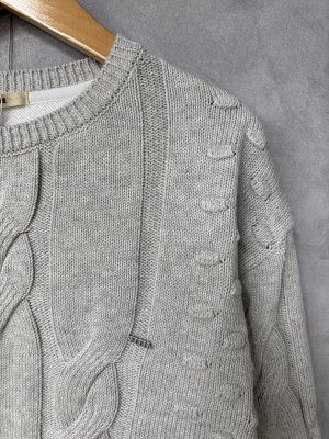 画像2: 2025秋冬　FITH   ウラケ✖️ニットスウェット　　1：白 (2)