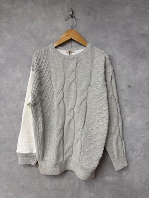 画像1: 2025秋冬　FITH   ウラケ✖️ニットスウェット　　1：白 (1)