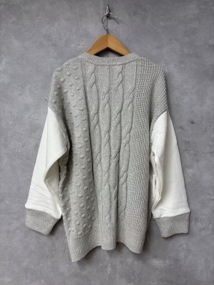 画像3: 2025秋冬　FITH   ウラケ✖️ニットカーディガン　　1：白 (3)