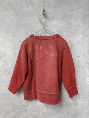 画像3: 2025秋冬　DENIMDUNGAREE　　ビンテージウラケ PENNIE LEADER スウェット　　55；濃赤 (3)