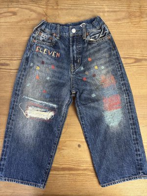 画像1: 2025秋冬　DENIMDUNGAREE　　12ozHOME MADEデニム リメイク PN　14；ブルー (1)