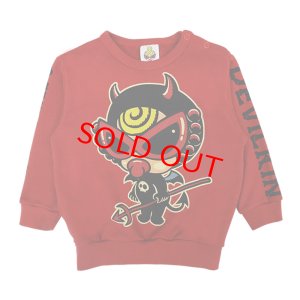 画像1: MY FIRST HYSTERIC　　DEVILKIN 羽付き 裏毛トレーナー　　20；レッド (1)