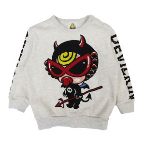 画像1: MY FIRST HYSTERIC　　DEVILKIN 羽付き 裏毛トレーナー　　16；オートミール (1)