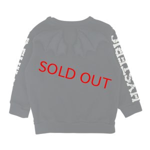 画像2: MY FIRST HYSTERIC　　DEVILKIN 羽付き 裏毛トレーナー　　10；ブラック　　　　 (2)