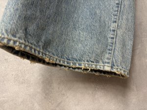 画像6: 2025秋冬　DENIMDUNGAREE　12ozHOME MADEデニム グランジ PN　44；ライトブルー (6)