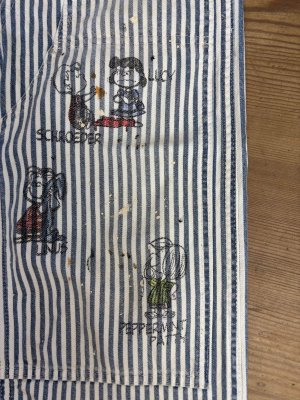 画像2: 2025秋冬　DENIMDUNGAREE　  ヒッコリー SNOOPY ダブルニー PN　14；ブルー (2)