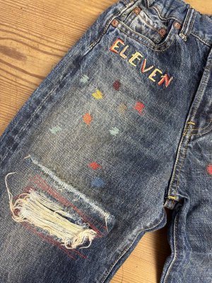 画像2: 2025秋冬　DENIMDUNGAREE　　12ozHOME MADEデニム リメイク PN　14；ブルー (2)