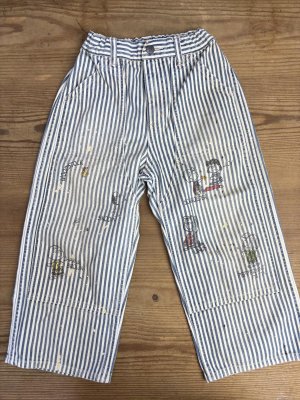 画像1: 2025秋冬　DENIMDUNGAREE　  ヒッコリー SNOOPY ダブルニー PN　14；ブルー (1)