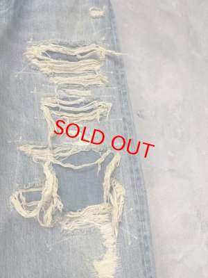 画像2: 2025秋冬　DENIMDUNGAREE　12ozHOME MADEデニム グランジ PN　44；ライトブルー (2)
