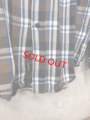 画像2: 2025秋冬　DENIMDUNGAREE　 ムラチェック シャツ　　7；茶 (2)