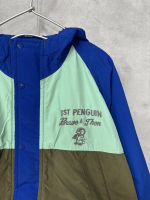 画像2: 2025秋冬　DENIMDUNGAREE　 エステルウェザー　PENNIE　マウンテンパーカー　92；クレイジー(ブルー系) (2)