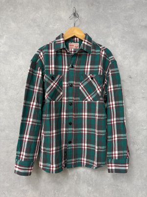 画像1: 2025秋冬　DENIMDUNGAREE　 ムラチェック シャツ　　8；グリーン (1)