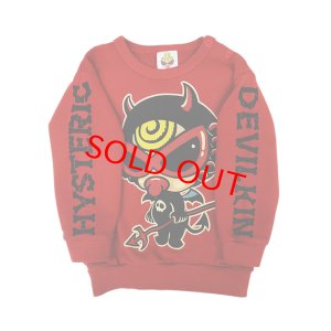 画像3: MY FIRST HYSTERIC　　DEVILKIN 羽付き 裏毛トレーナー　　20；レッド (3)