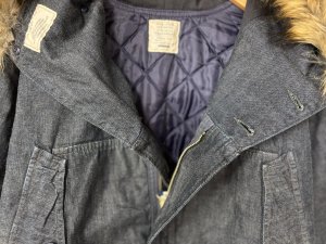 画像3: 2025秋冬　DENIMDUNGAREE　  8OZデニム エキスモー JK　　2；黒 (3)