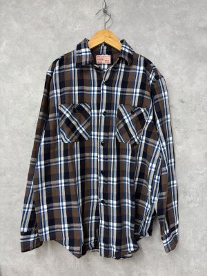 画像1: 2025秋冬　DENIMDUNGAREE　 ムラチェック シャツ　　7；茶 (1)