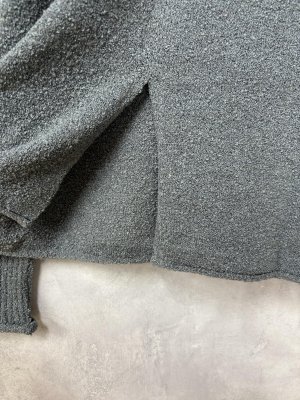 画像4: 2025秋冬　FITH 　リングヤーンカーディガン　3；グレー　　サイズ；LL (4)