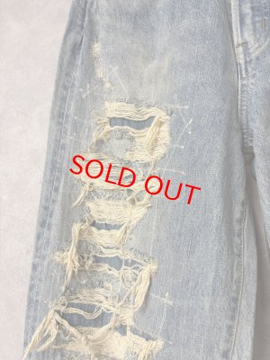 画像4: 2025秋冬　DENIMDUNGAREE　12ozHOME MADEデニム グランジ PN　44；ライトブルー (4)