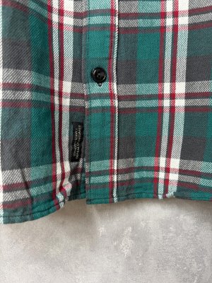 画像2: 2025秋冬　DENIMDUNGAREE　 ムラチェック シャツ　　8；グリーン (2)