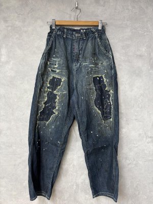 画像1: 2025秋冬　DENIMDUNGAREE　　8OZデニム リメイク イージー PN　　4；紺 (1)