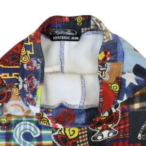 画像3: Hystericmini　MESSY PATCHWORK総柄 ボンバー裏毛 Viscotex スキニーパンツ　　49；インディゴ　　サイズ；100　 (3)