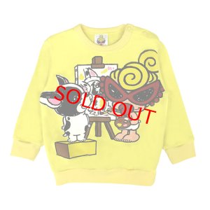 画像1: MY FIRST HYSTERIC　MINI&J BEST MEMORIES 裏毛トレーナー　60；イエロー (1)