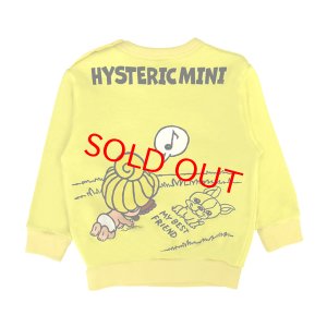 画像2: MY FIRST HYSTERIC　MINI&J BEST MEMORIES 裏毛トレーナー　60；イエロー (2)