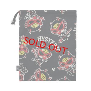 画像2: Hystericmini　DEVILKIN総柄 巾着　　14；ブラック系 (2)