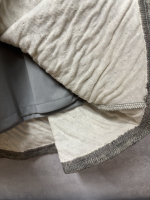 画像3: 2025AW   Bon Vieux Temps　　ノルウェーウールガーゼ天竺スカート　20；グレー　　　 (3)