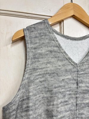 画像2: 2025AW   Bon Vieux Temps　　ノルウェーウールガーゼ天竺ワンピース　　２０；グレー　　　 (2)