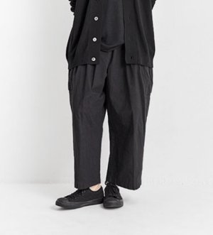 画像1: Veritecoeur    ユニセックスカーゴパンツ　　カラー：BLACK (1)