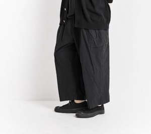 画像2: Veritecoeur    ユニセックスカーゴパンツ　　カラー：BLACK (2)