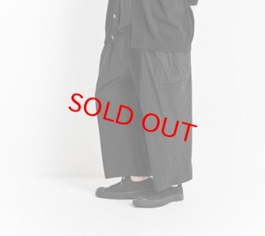 画像2: Veritecoeur    ユニセックスカーゴパンツ　　カラー：BLACK (2)