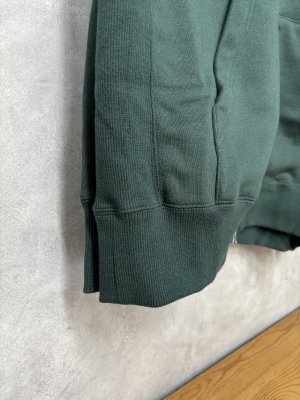 画像2: Veritecoeur   ユニセックスジップアップスウェット　　　カラー；GREEN (2)