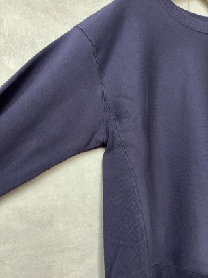 画像2: Veritecoeur   ユニセックスクルーネックスウェット　　　カラー；NAVY (2)