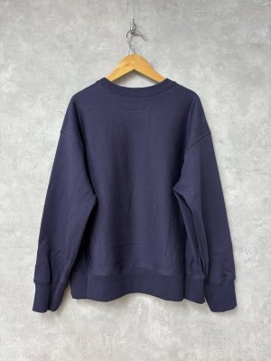 画像3: Veritecoeur   ユニセックスクルーネックスウェット　　　カラー；NAVY (3)
