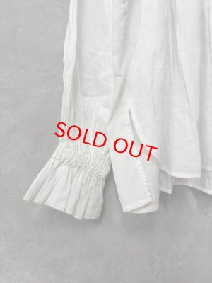 画像2: doux bleu　フリルカラーブラウス　　01；ホワイト　　サイズ；FREE (2)