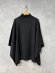 画像1: LILOU+LILY 　HIGH GAUGE KNIT BOTTLE NECK CAPE   　D.BLACK 　size:38 (1)