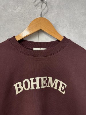画像2: doux bleu　BOHEMEスウェット　　42；ボルドー　　サイズ；FREE (2)