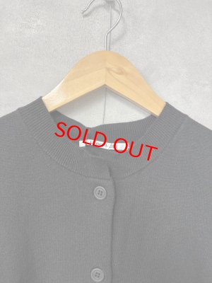 画像2: LILOU+LILY 　HIGH GAUGE KNIT LONGBEST   　D.BLACK　size:38 (2)