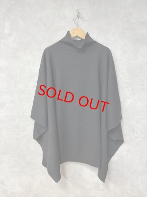 画像3: LILOU+LILY 　HIGH GAUGE KNIT BOTTLE NECK CAPE   　D.BLACK 　size:38 (3)