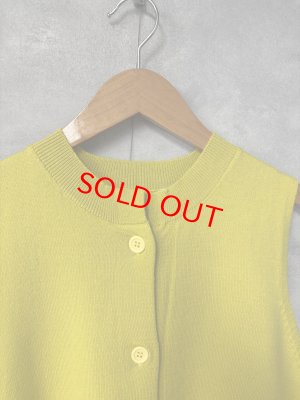 画像2: LILOU+LILY 　HIGH GAUGE KNIT LONGBEST   　B.YELLOW  　size:38 (2)