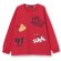 画像1: XLARGE KIDS　総柄グラフィティ長袖Tシャツ　　10；赤 (1)