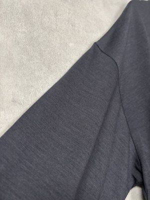 画像2: Veritecoeur   ユニセックスPreshrunk wool  L/S　　　カラー；NAVY (2)