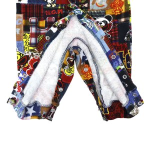 画像3: MY FIRST HYSTERIC　MESSY PATCHWORK総柄 Viscotex 裏毛カバーオール　　45；インディゴ (3)