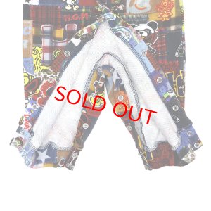 画像3: MY FIRST HYSTERIC　MESSY PATCHWORK総柄 Viscotex 裏毛カバーオール　　45；インディゴ (3)