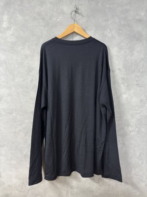 画像4: Veritecoeur   ユニセックスPreshrunk wool  L/S　　　カラー；NAVY (4)