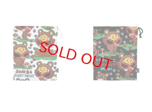 画像2: Hystericmini　SEEK A BABY BEAR総柄 巾着　 (2)