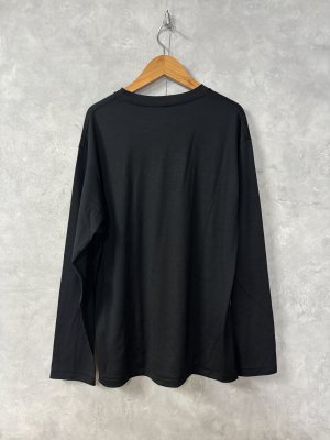 画像4: Veritecoeur   ユニセックスPreshrunk wool  L/S　　　カラー；BLACK (4)